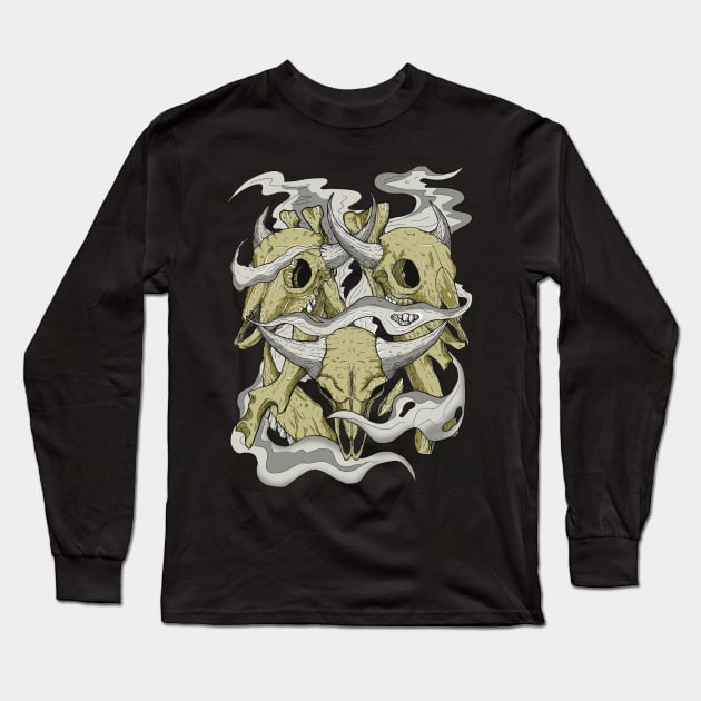 Goat vape Long Sleeve T-Shirt by crunch.ins